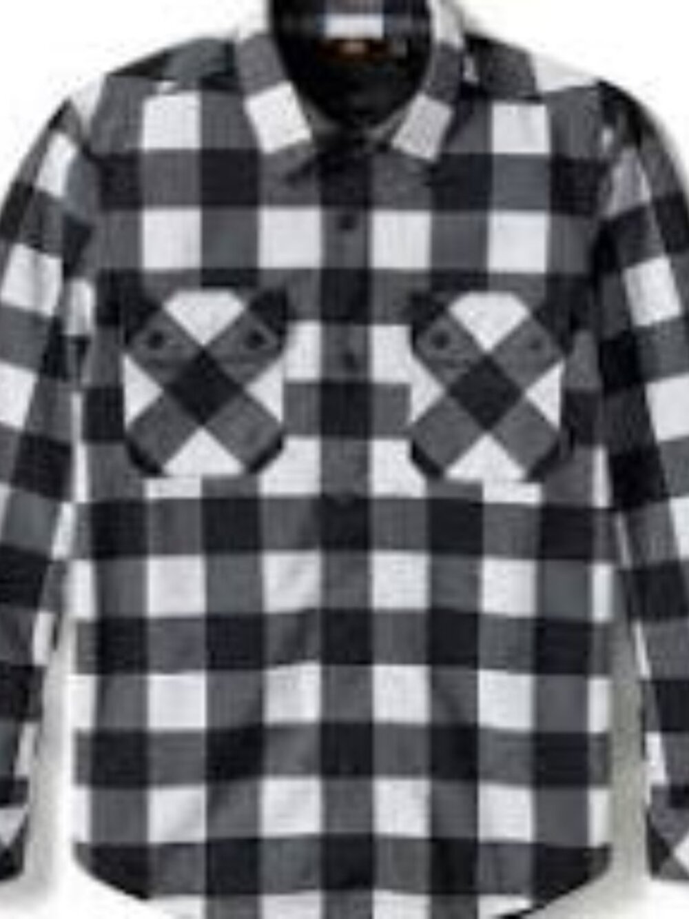 Men's Harley-Davidson Black/White Plaid Shirt Jacket